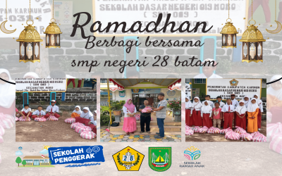 Ramadhan berbagi, SMP NEGERI 28 BATAM salurkan  paket sembako